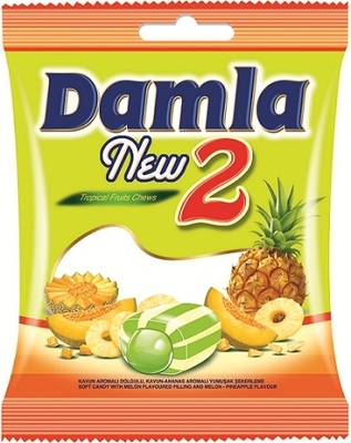 Damla 90g, karamelky meloun-ananas