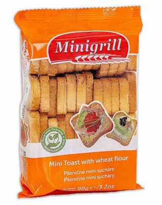 Minigrill 90g, pšeničné mini suchary