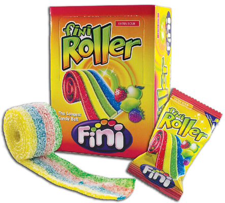 FINI ROLLER 20g kyselý želé pás s ovocnou příchutí