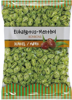 EUKALYPTUS-MENTHOL BONBONS 1kg tvrdé karamelky s mentolem, eukalyptem a mátovou příchutí