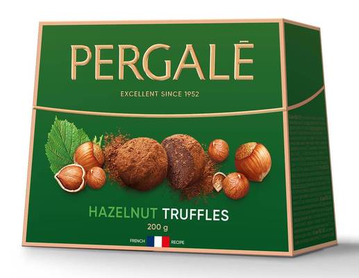 Pergale Truffles 200g, pralinky s lískooříškovou příchutí