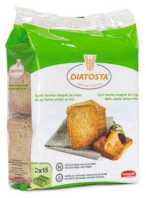 Tostagrill 225g, celozrnné pšeničné suchary