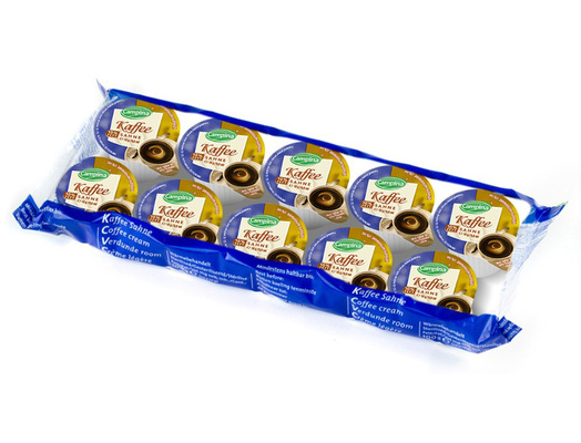 CAMPINA KAFFEE SAHNE 10 x 10g, trvanlivá smetana do kávy, obsah tuku nejméně 10%