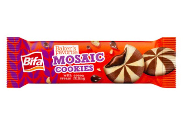 Mosaic cookies 60g dvoubarevné sušenky plněné kakaovým krémem