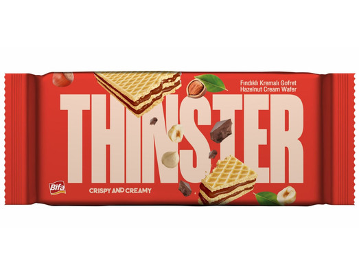 THINSTER 55g oplatky plněné krémem s lískooříškovou příchutí