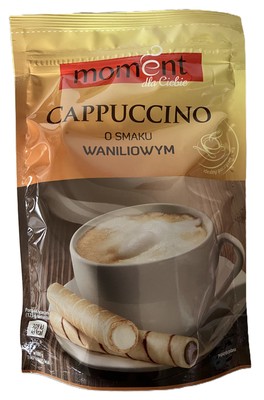 MOMENT CAPPUCCINO VANILKA 100g instantní kávový nápoj s vanilkovou příchutí