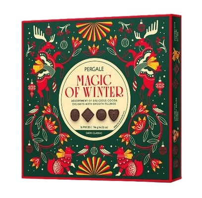 MAGIC OF WINTER DARK 114g směs pralinek z kakaové pochoutky