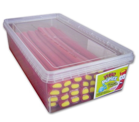 TUBO DUPLEX 45g želé pendreky s příchutí třešeň banán