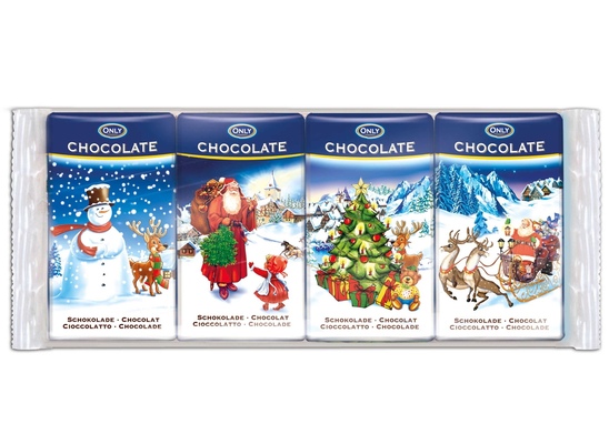 Only mléčná čokoláda 60g (4x15g)