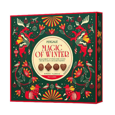 MAGIC OF WINTER MILK 114g směs pralinek z kakaové pochoutky